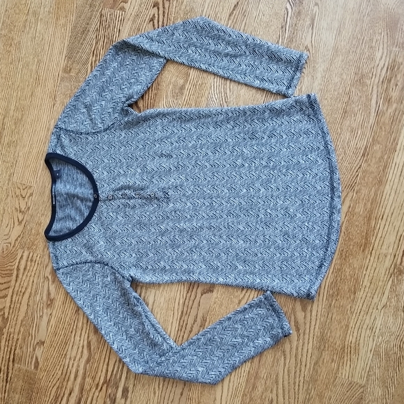 Scotch & Soda Tops - (1)(S) Maison Scotch Patterned Button Up Cozy Casual Long Sleeve T-Shirt